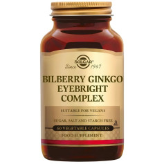 Bilberry Ginkgo Eyebright Complex 60 Cápsulas Solgar