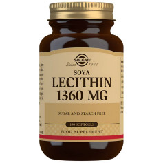 Lecitina De Soja 1360Mg 180 Cápsulas Solgar