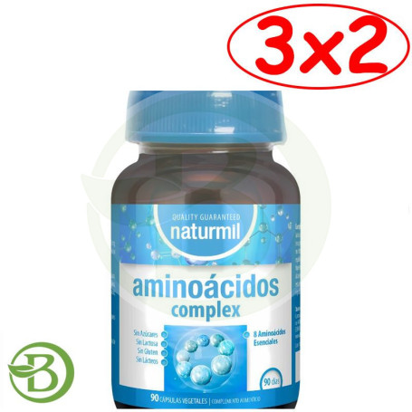 Pack 3x2 Aminoácidos Complex 90 Cápsulas Vegetales Naturmil