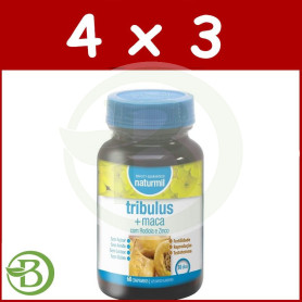 Pack 4x3 Tríbulus con Maca 60 Comprimidos Naturmil