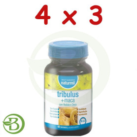 Pack 4x3 Tríbulus con Maca 60 Comprimidos Naturmil