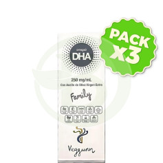 Pack 3x Omega 3 Dha 30Ml. Veggunn