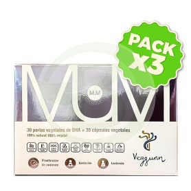 Pack 3x Mum (Embarazo) 30 Perlas + 30 Capsulas Veggunn