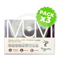 Pack 3x Mum (Embarazo) 30 Perlas + 30 Capsulas Veggunn