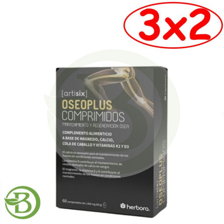 Pack 3x2 Artisix Oseoplus 60 Comprimidos Herbora