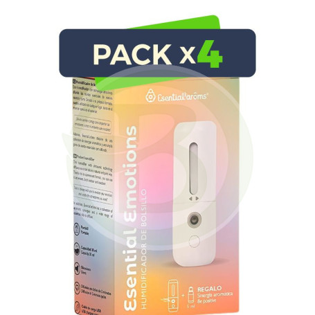 Pack 4x Humidificador De Bolsillo Esential Aroms