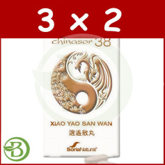 Pack 3x2 Chinasor 38 Xiao Yao San Wan 30 Comprimidos Soria Natural