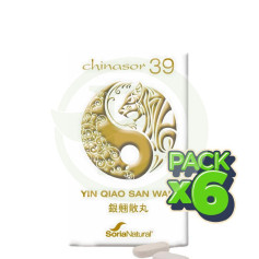 Pack 6x Chinasor 39 Yin Qiao San Wan 30 Comprimidos Soria Natural