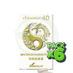 Pack 6x Chinasor 40 Zhi Bai Di Huang Tang 30 Comprimidos Soria Natural