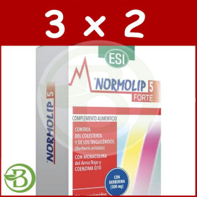 Pack 3x2 Normolip 5 Forte 36 Capsulas Esi