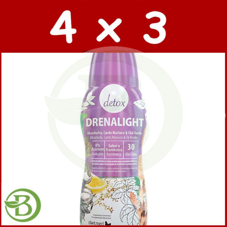 Pack 4x3 Drenalight Detox 600Ml. Dietmed