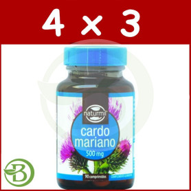 Pack 4x3 Cardo Mariano 90 Comprimidos Naturmil