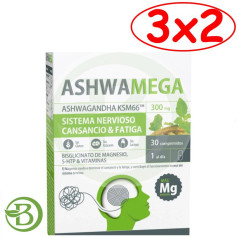 Pack 3x2 Ashwamega 30 Comprimidos Dietmed