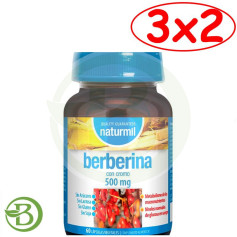 Pack 3x2 Berberina 500Mg 60 Capsulas Naturmil