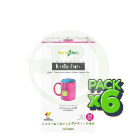 Pack 6x Herbodiet Vientre Plano 20 Filtros Nova Diet