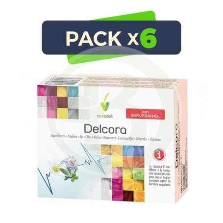 Pack 6x Delcora 60 Cápsulas Novadiet