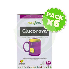 Pack 6x Herbodiet Gluconova 20 Filtros Nova Diet