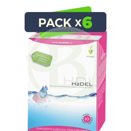 Pack 6x H2Del 10 Sobres Novadiet