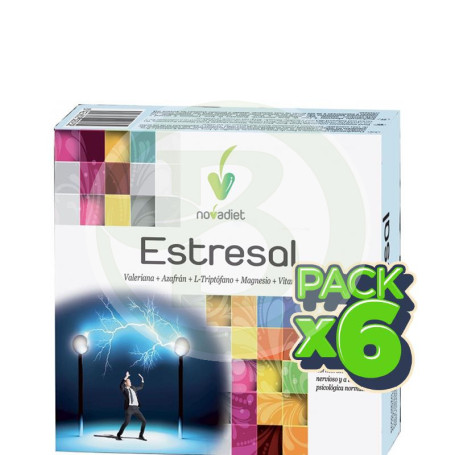 Pack 6x Estresal 60 Cápsulas Novadiet