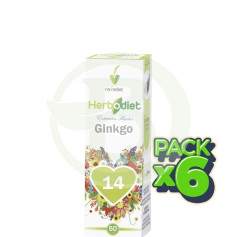 Pack 6x Extracto de Ginkgo Biloba 50Ml. Novadiet