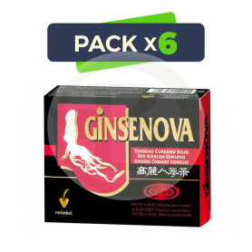 Pack 6x Ginsenova 60 Cápsulas Novadiet