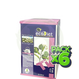 Pack 6x Ecodiet Tila Bio 20 Filtros Nova Diet