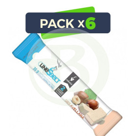 Pack 6x Line Sbelt Barrita de Avellanas 35Gr. Novadiet