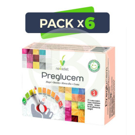 Pack 6x Preglucem 60 Cápsulas Nova Diet
