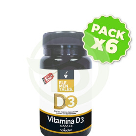 Pack 6x Vitamina D3 1000 Ui 120 Comprimidos Novadiet