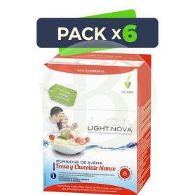 Pack 6x Light Nova Porridge Fresa 6 Sobres Nova Diet