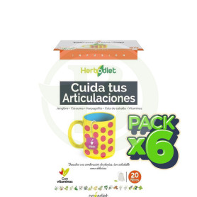 Pack 6x Herbodiet Cuida Tus Articulaciones 20 Filtros Nova Diet
