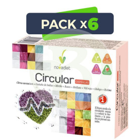 Pack 6x Circular 60 Cápsulas Vegetales Nova Diet