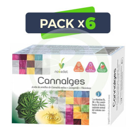 Pack 6x Cannalges 30 Cápsulas Nova Diet