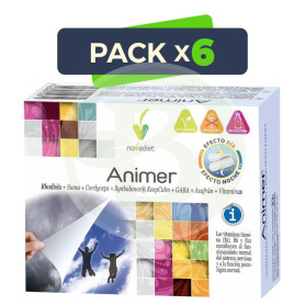 Pack 6x Animer 60 Cápsulas Vegetales Nova Diet