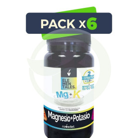 Pack 6x Magnesio + Potasio 60 Comprimidos Nova Diet