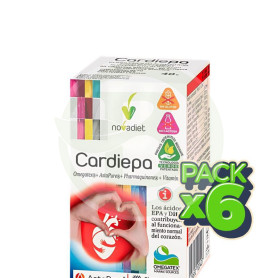 Pack 6x Cardiepa 60 Cápsulas Nova Diet