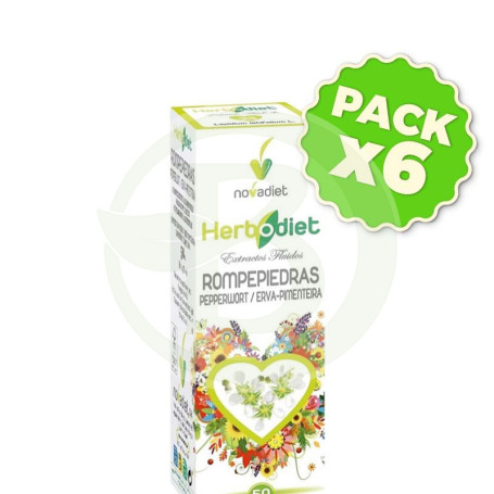 Pack 6x Extracto Fluido Rompepiedras 50Ml Nova Diet