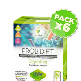 Pack 6x Probidiet Digestive 30 Cápsulas Nova Diet