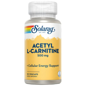 Acetyl L-Carnitine 500Mg 30 Cápsulas Vegetales Solaray
