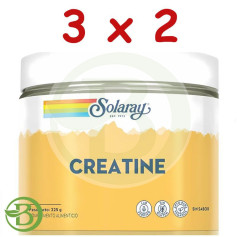 Pack 3x2 Creatina en Polvo sin Sabor 225G Solaray