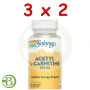 Pack 3x2 Acetyl L-Carnitine 500Mg 30 Cápsulas Vegetales Solaray