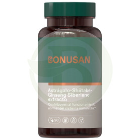 Astrágalo, Shiitake, Ginseng Siberiano 90 Capsulas Bonusan