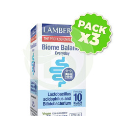 Pack 3x Biome Balance Everyday (Diario) 60 Cápsulas Lamberts