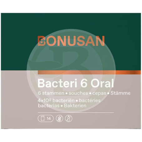 Bacteri 6 Oral 14 Sobres Bonusan