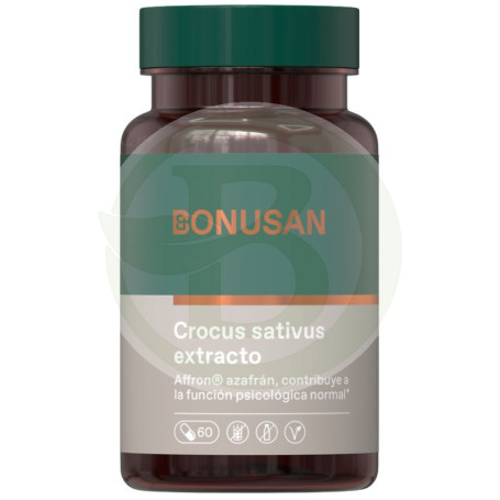 Crocus Sativus Extracto 60 Capsulas Bonusan