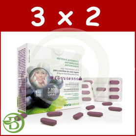 Pack 3x2 Resverasor Plus 28 Comprimidos Soria Natural