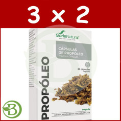 Pack 3x2 Propóleo 30 Cápsulas Soria Natural