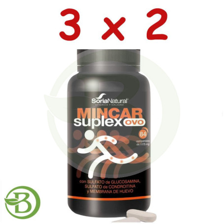 Pack 3x2 Mincar Suplex Ovo 84 Comprimidos Soria Natural