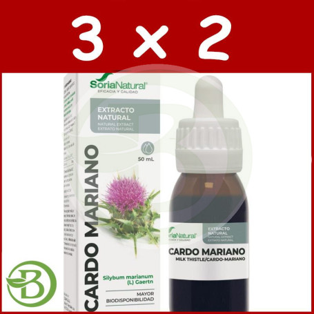 Pack 3x2 Extracto De Cardo Mariano 50Ml Soria Natural