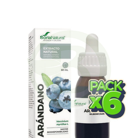 Pack 6x Extracto De Arándano 50Ml Soria Natural